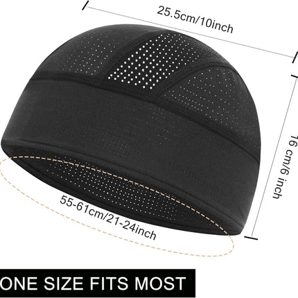 Skull Caps Cooling Helmet Liner,Lightweight Mesh Sweat Wicking Hard Hat Liner Cycling Motorcycle Cap for Men Women