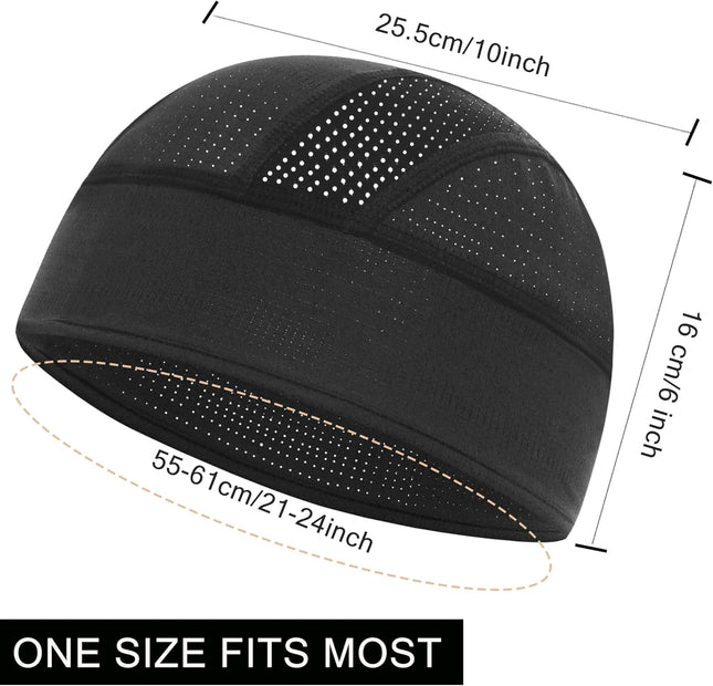 Skull Caps Cooling Helmet Liner Lightweight Mesh Sweat Wicking Hard Hat Liner Cycling Motorcycle Cap for – product detail