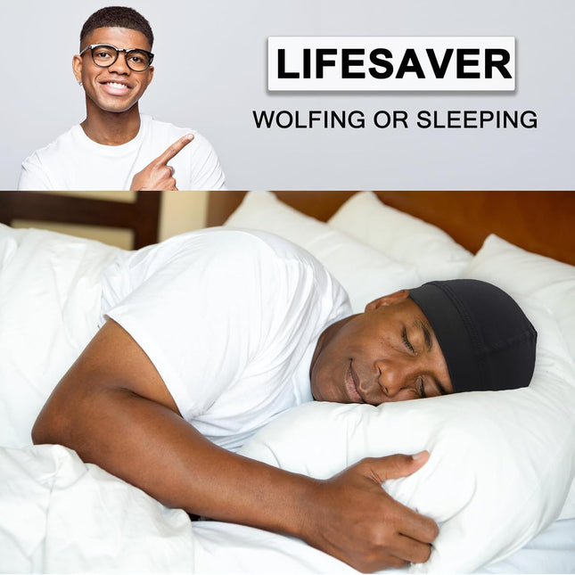 Cotton Stocking Wave Cap for Men Wave Caps for 360 540 720 Waves Good Compression Over Durag Sleeping – product detail
