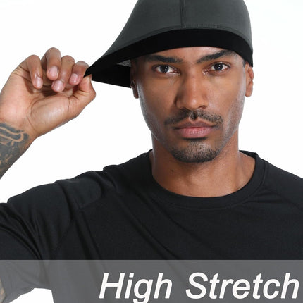 Cotton Stocking Wave Cap for Men, Wave Caps for 360 540 720 Waves, Good Compression Over Durag Sleeping Skull Hat