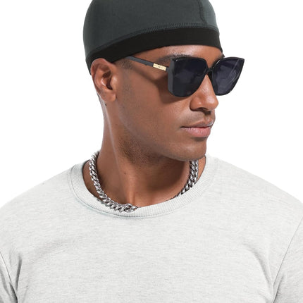 Cotton Stocking Wave Cap for Men, Wave Caps for 360 540 720 Waves, Good Compression Over Durag Sleeping Skull Hat