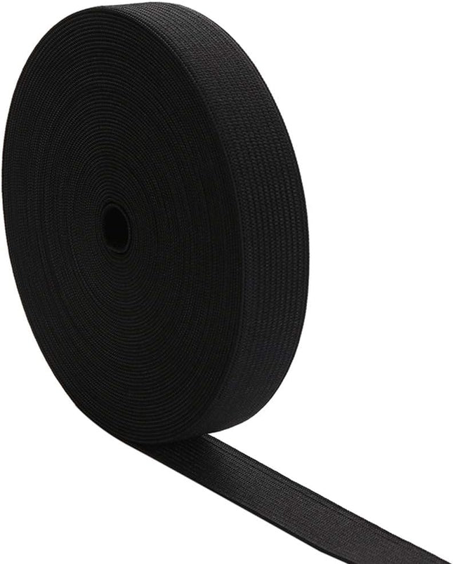 1 Inch by 20 Yard Black Heavy Stretch High Elasticity Elastic Spool Knit Elastic Bands for Sewing – product detail