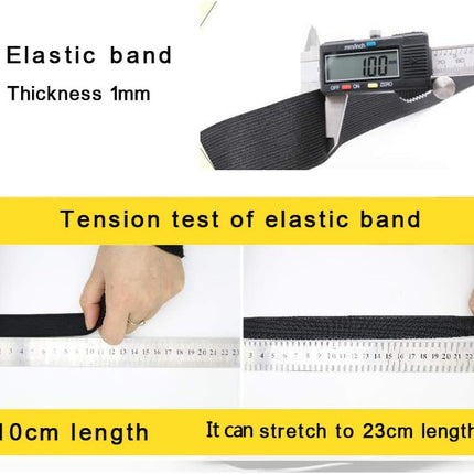 1 Inch by 20 Yard Black Heavy Stretch High Elasticity Elastic Spool Knit Elastic Bands for Sewing