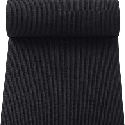 Knit Elastic Bands for Sewing Black Heavy Stretch High Elasticity Flat Elastic Cord 6 Inch Wide Braided Elastic Spool 2 Yard