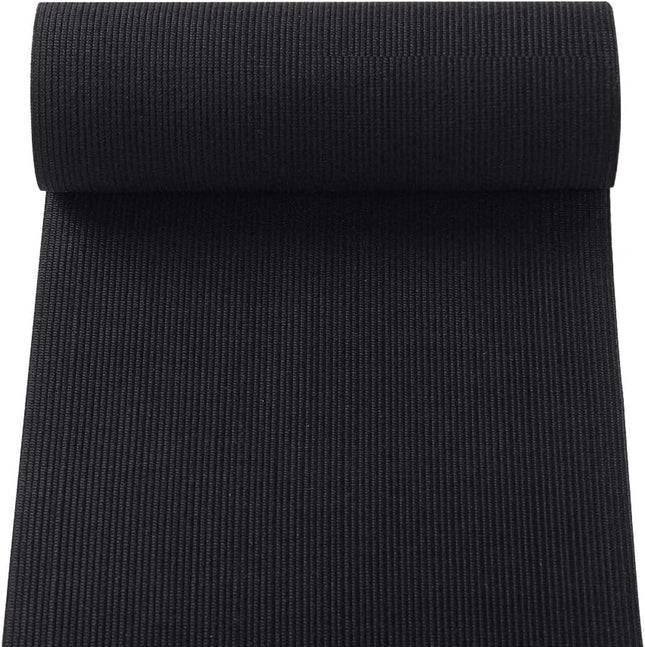 Knit Elastic Bands for Sewing Black Heavy Stretch High Elasticity Flat Elastic Cord 6 Inch Wide Braided – product detail