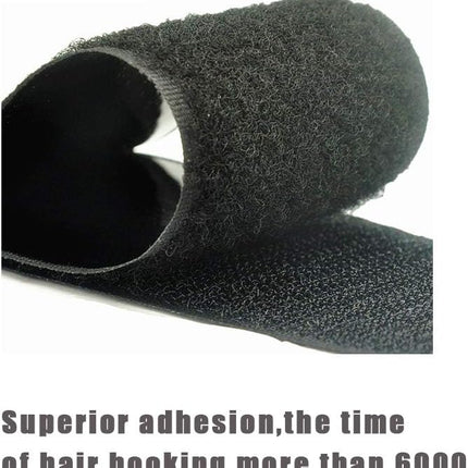 Self Adhesive Hook and Loop Tape Roll 3/4 Inch Black Strong Adhesive Interlocking Tape for Picture and Tools Hanging Pedal Board Fastening 12.6 Yard
