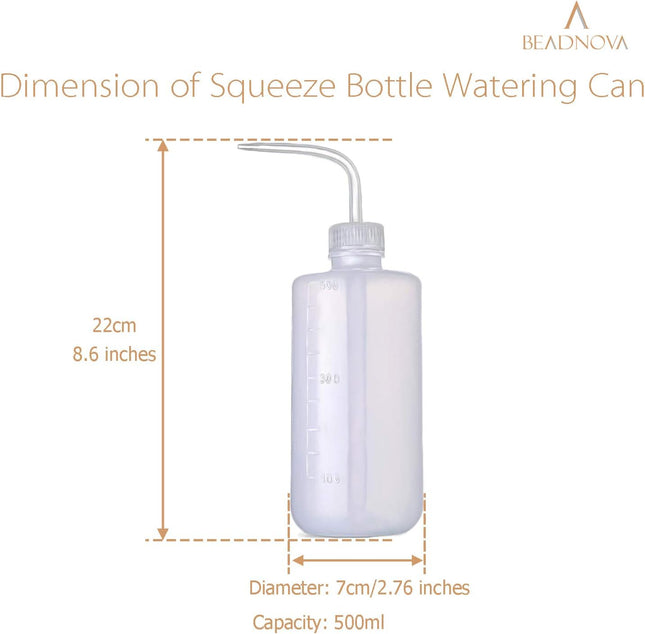 Irrigation Bottle 500ml 17oz Indoor Plant Watering Can Water Squirt Plastic Rinse Bottle for Eyelash – product detail