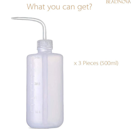 Irrigation Bottle 500ml 17oz Indoor Plant Watering Can Water Squirt Plastic Rinse Bottle for Eyelash Extensions Eye Wash Tattoo Lab (3pcs)