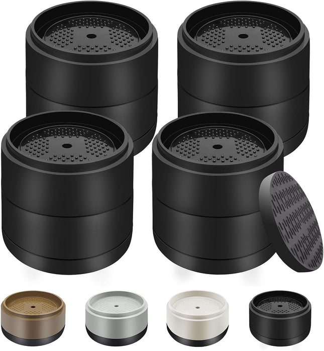 Furniture Risers Bed Risers Heavy Duty 1 inch 2 inch 3 4 Round Adjtable (1 Plus 1 Black 4