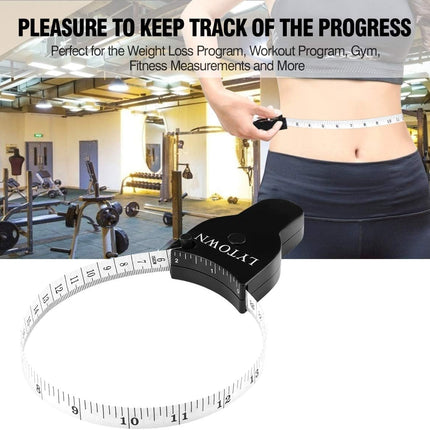 Automatic Telescopic Tape Measure(60in/150cm), Measuring Tape for Body,Self-Tightening Body Measuring Tape,Retractable Tape Measure for Fitness, Weight Loss, Tailor, Sewing, Handcrafts (4 PCS)