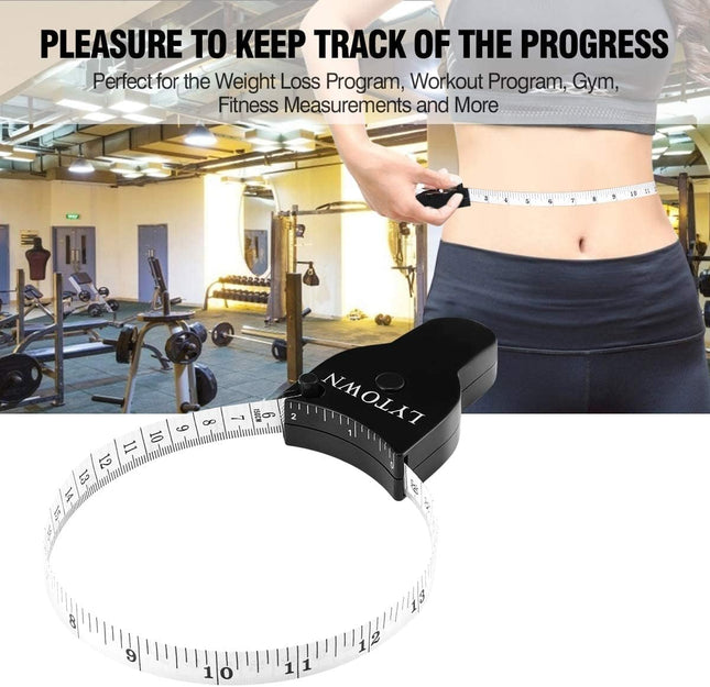 Automatic Telescopic Tape Measure(60in/150cm) Measuring Tape for Body Self-Tightening Body Measuring Tape – product detail