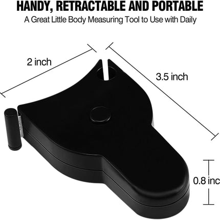 Automatic Telescopic Tape Measure, Body Measure Tape 60 inch (150cm), Self-Tightening Retractable Measuring Tape for Body Accurate Way to Track Weight Loss Mcle Gain by One Hand, 3 Piece