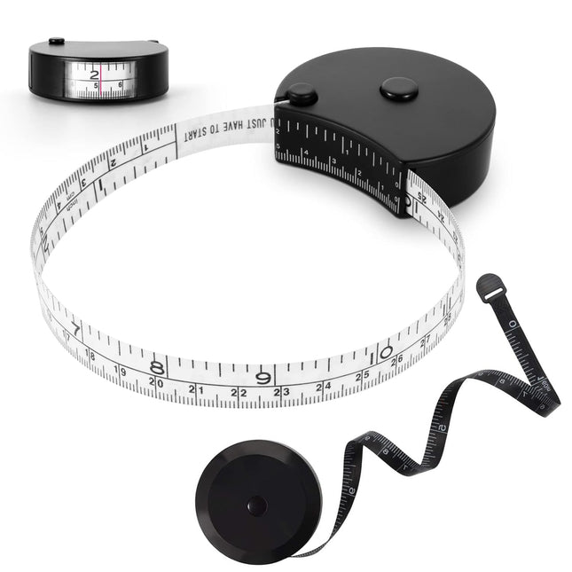 Upgraded Body Tape Measure for Weight Loss Fitness Bodybuilding Mcle Gain.Lock Pin Retractable
