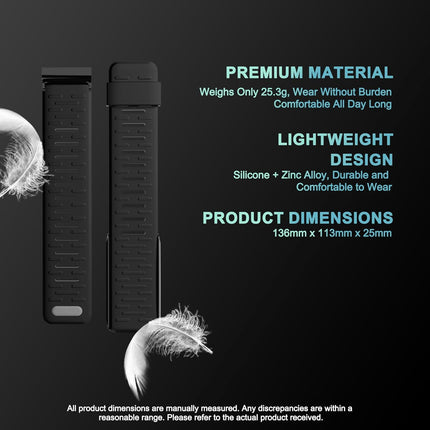 Silicone Wristband Compatible with Whoop 4.0, Quick fit Soft and Washable Sports Loop Strap for Men & Women