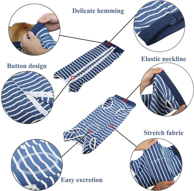 Dog Recovery Suit for Abdominal Wounds Breathable Dog Surgery Recovery Suit for Dogs E-Collar – product detail
