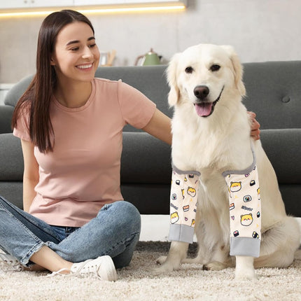 Dog Elbow Protector for Calles, Adjtable Dog Elbow Pads Leg Sleeve to Prevent Licking Biting on Joints, Breathable Dog Front Leg Brace Wound Cover for Small Medium Large Dogs