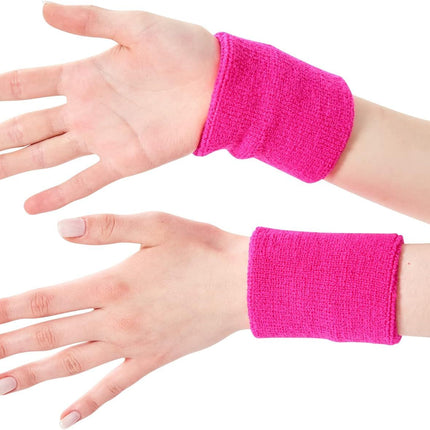 10 Pack Sports Wristband Sweatband Gym Yoga Wrist Support Sweatband Cotton Wrist Wraps