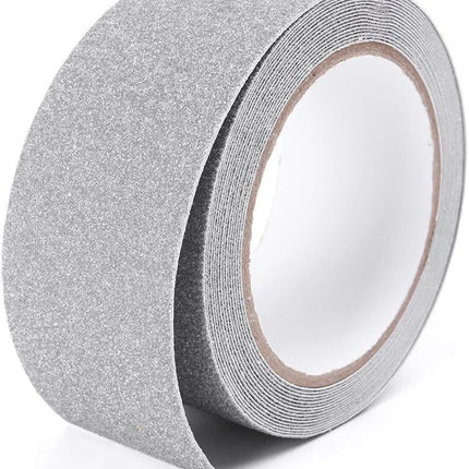 2 inch 16.4Ft Floor Safety Grip Non Skid Safety Tape Anti Slip Adhesive for Steps Stairs Indoor or Outdoor Applicable, High Traction, Gray
