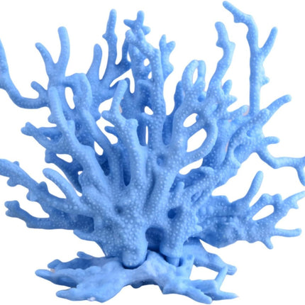Blue Artificial Aquarium Plant Ornament Decor Plastic Coral Reef Fish Tank Decoration