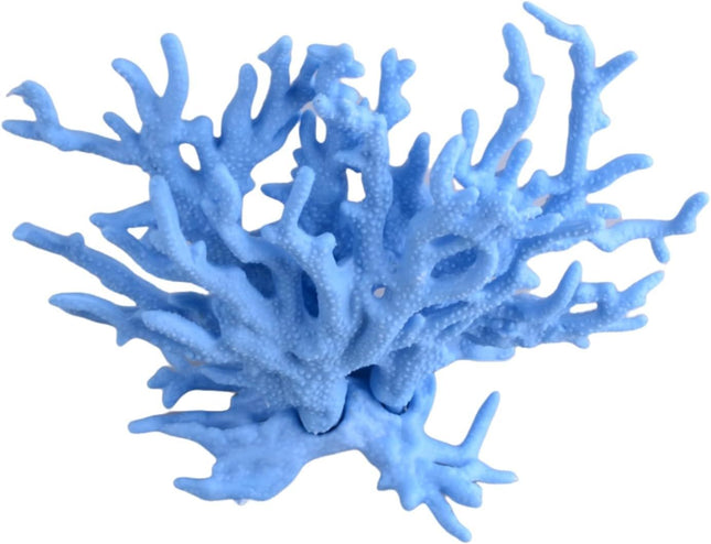 Blue Artificial Aquarium Plant Ornament Decor Plastic Coral Reef Fish Tank Decoration – product detail