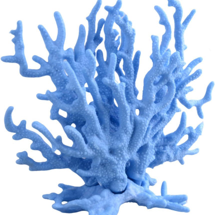 Blue Artificial Aquarium Plant Ornament Decor Plastic Coral Reef Fish Tank Decoration
