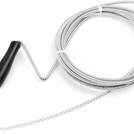 Metal Drain Cleaner and Clog Remover, 10FT long Hair Catcher Cleaning Tool, Sink Dredge Pipeline Cleaner for Bathroom Kitchen Tube Sink Basin