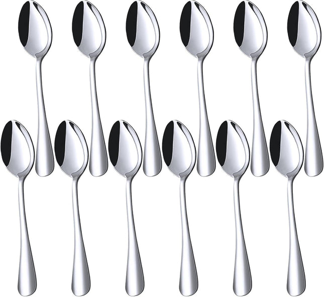 Mini Coffee Spoons 12PCS 4.9 Inch Stainless Steel Demitasse Espresso Spoons for Stirring Coffee Tea