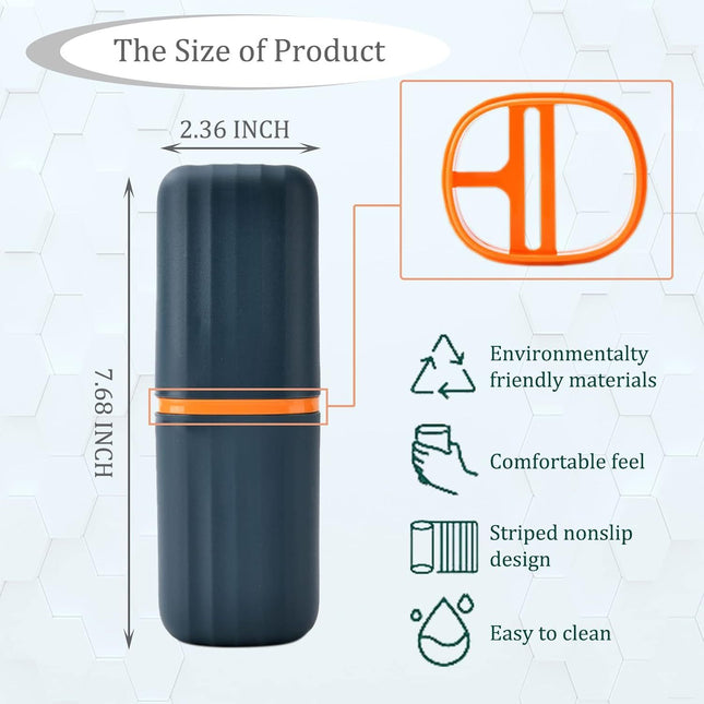 2Pcs Travel Toothbrush Cup Case Portable Toothbrush Holder Case for Traveling Camping Business Trip – product detail