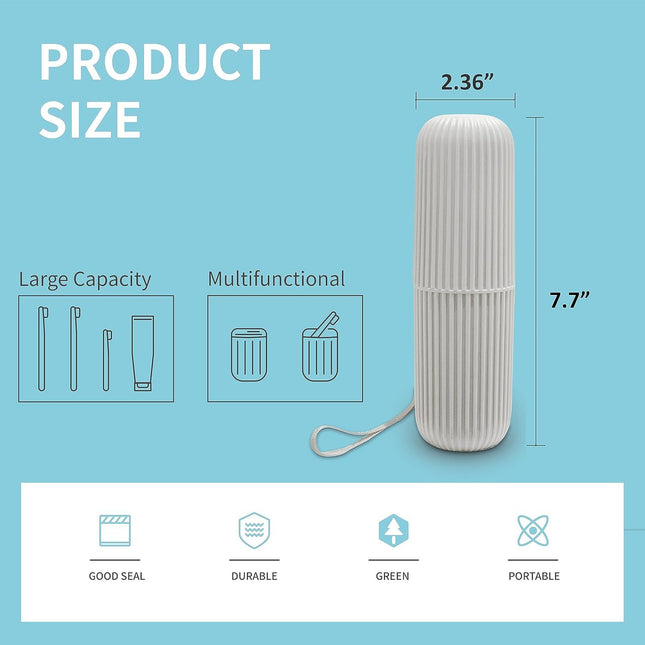 2Pcs Travel Toothbrush Holder Portable Toothbrush Case for Traveling Camping Business Trip and – product detail