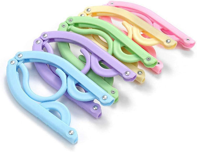 10 Pcs Travel Hangers Cruise Ship Essentials Accessories Portable Folding Clothes Hanger Foldable Drying