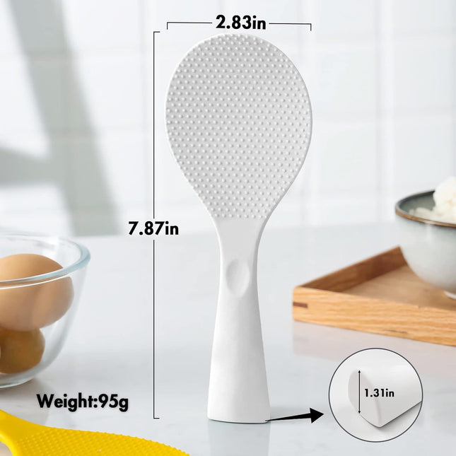 Silicone Standing Rice Spatula with Non-Stick Paddle Heat Resistant Rice Cooker Spoon Serving Spoon for – product detail