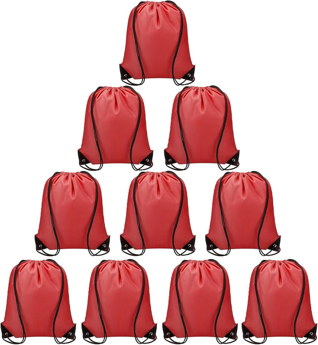 Drawstring Backpacks Bulk 10 Pieces String Bags Customized Bags for Party Gym Sport Trip