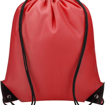Drawstring Backpacks Bulk 10 Pieces String Bags Customized Bags for Party Gym Sport Trip - Red