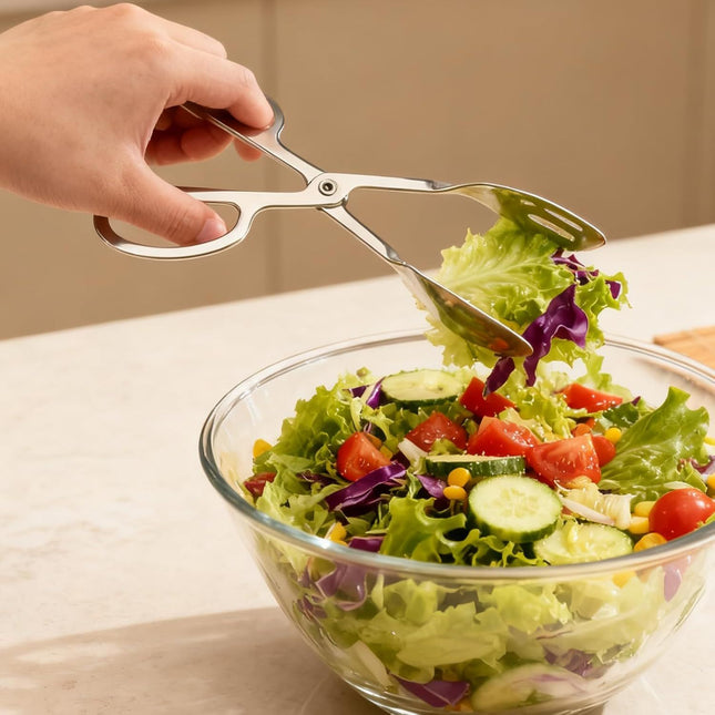 10-Inch Salad Tongs for Serving Scissor Style Kitchen Tongs for Cooking for Buffet Serving Tongs for – product detail