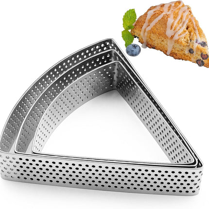 3PCS Triangle Scone Cutter, Scone Cutters For Baking Triangle, Triangles Cookie Cutter For Scones, Equilateral Triangles Cookie Cutter Set, Ideal Baking Tool for Scones for Scones, Pastries, Dessert ﻿