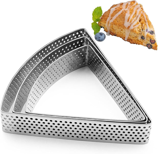 3PCS Triangle Scone Cutter Scone Cutters For Baking Triangle Triangles Cookie Cutter For V1258-DP02-E-607