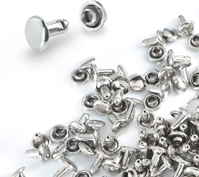 200Sets 6mm Leather Rivets Plus 7pcs Rivets Setting Tools for Install Leather Bag Belt Shoe Boot Hats Pet – product detail