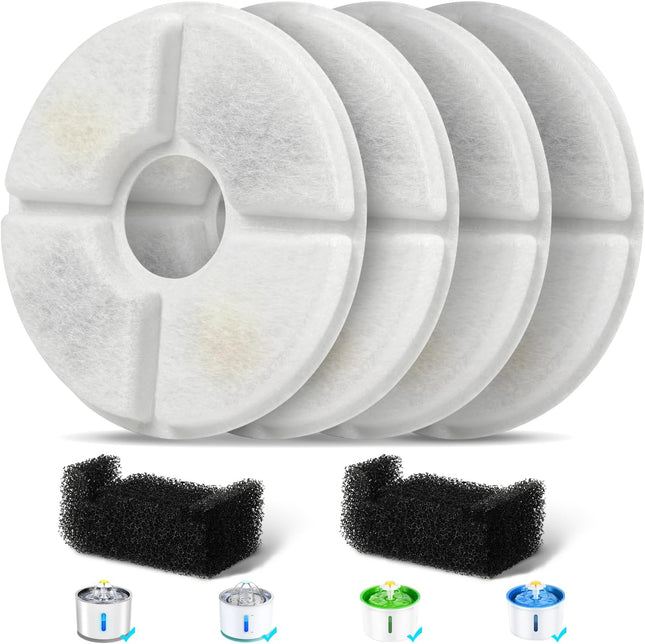 Filters Replacements for Flower Automatic Pet Fountains Cat Water Fountain Replacement Parts and