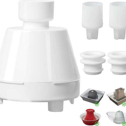 Cat Water Fountain Replacement Filter Housing & Silicone Nozzle Plug Set Pet Water Dispenser, Pet Fountain Parts Accessories (B. 1 Housing+2 Silicone Nozzle Plug)
