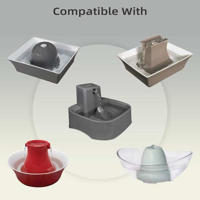 Cat Water Fountain Replacement Filter Housing & Silicone Nozzle Plug Set Pet Water Dispenser Pet – product detail