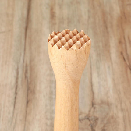 Wooden Muddler for Cocktails, Durable Muddler for Lemonade, Professional Bar Muddler Tool, Home and Bar Cocktail Muddler for Mojitos, Fruit Drinks (10 Inch)