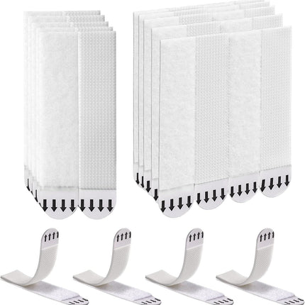 Large Picture Hanging Strips Heavy Duty,20-Pairs(40 Strips) Sticky Picture Hangers for Walls Hanging Without Nail,Damage Free No Nails Refill Adhesive Poster Frame Mounting,White