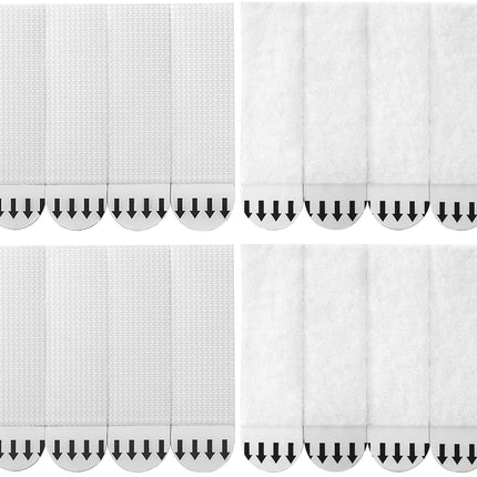 Medium Picture Hanging Strips Heavy Duty,20-Pairs(40 Strips) Sticky Picture Hangers for Walls Hanging Without Nail,Damage Free No Nails Refill Adhesive Poster Frame Mounting, White