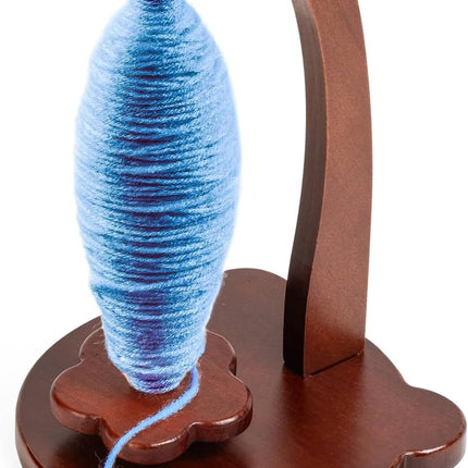Magnetic Yarn Holder for Crocheting with Bear Shape– 360° Spinning Spindle for Tangle-Free Yarn Ball Holder Spinner, Solid Wood Construction, Ideal for Knitting & Crochet Projects