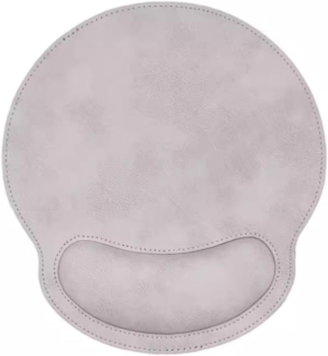 Leather Mouse Pad with Wrist Rest Support Ergonomic Office Computer Keyboard Hand Pad Non Slip Base for