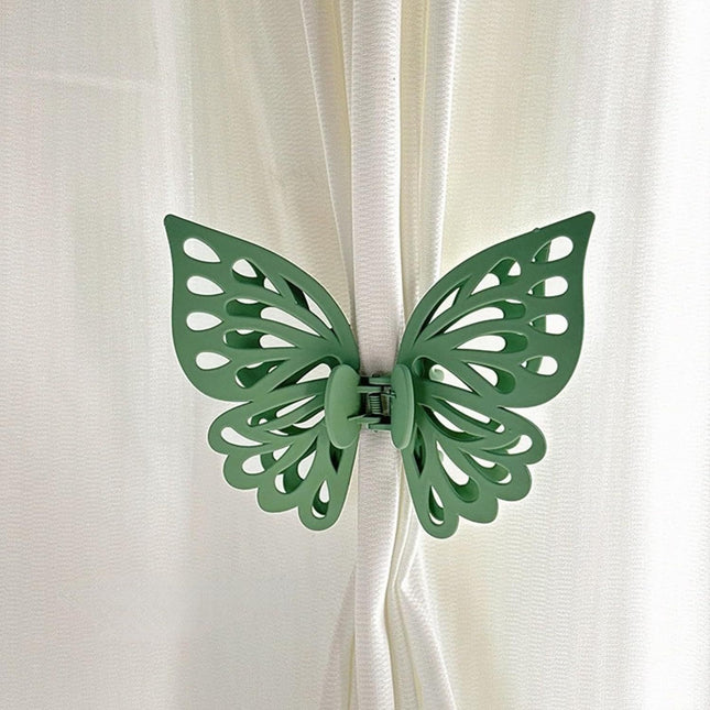 Butterfly Shape Curtain Claw Clips 2 Pack Decorative Curtain Holder for Living Room Bedroom Creative