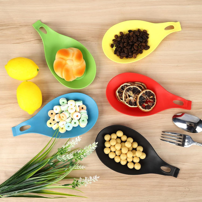 6 pcs Silicone Spoon Holders Heat Resistant Spoon Rests Kitchen Utensils Holder for Stove Spoon Holder – product detail