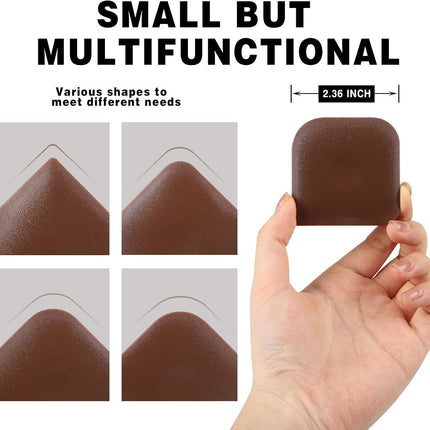 10 Pcs Pan Scrapers,Plastic Scraper Pot and Pan Cleaning Tools Brown Kitchen Scraper for Pot,Wok,Skillet,Grill