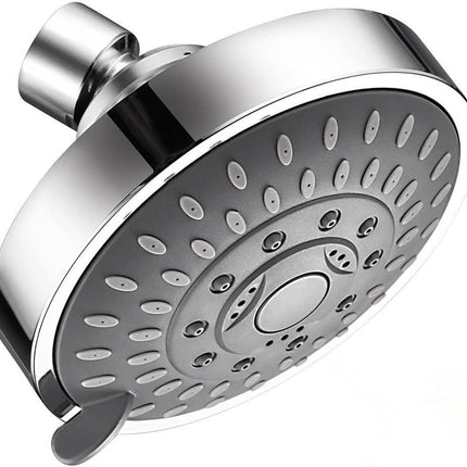 Shower Head High High Flow Pressure Rain Fixed Showerhead 5-Setting with Bathroom Showerhead with Adjustable Brass Ball Joint - for Luxury Shower Experience Even at Low Water Pressure