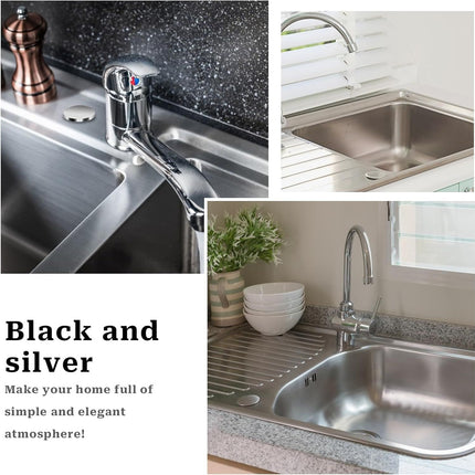 2 Pack 2" Kitchen Sink Hole Cover Stainless Steel Kitchen Faucet Hole Cover Sink Caps for Top Holes, Silver Sink Tap Hole Plate Stopper Covers Metal Sink Hole Plug